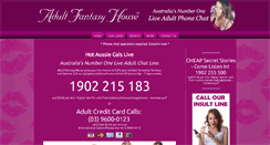 Desktop Screenshot of adultfantasyhouse.com.au