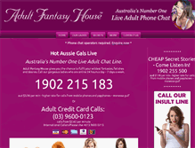 Tablet Screenshot of adultfantasyhouse.com.au